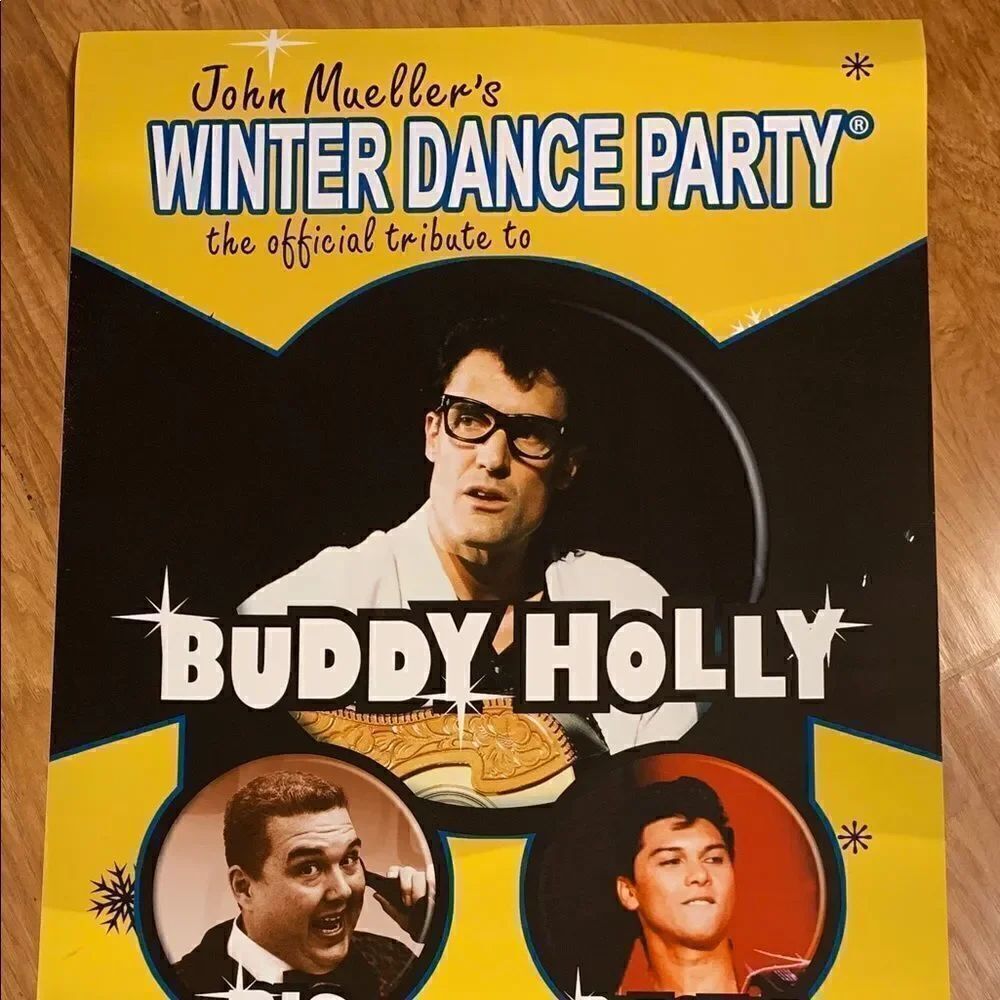 Winter Dance Party Plastic Wall Print Big Bopper Collection Music Entertainment